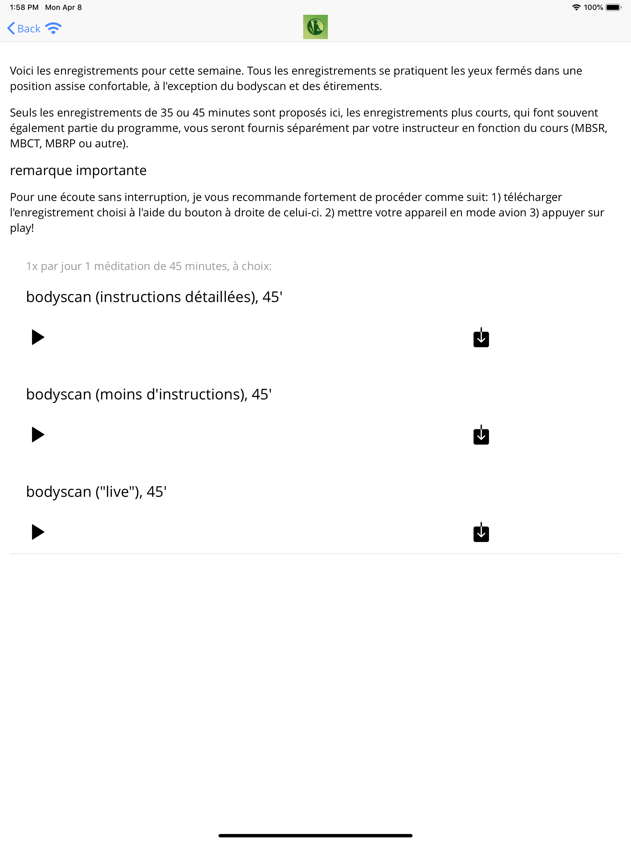 Huit semaines screenshot 4