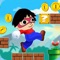 Run with Ryan in an amazing adventure , jump and shoot , try not to make contact with enemy 