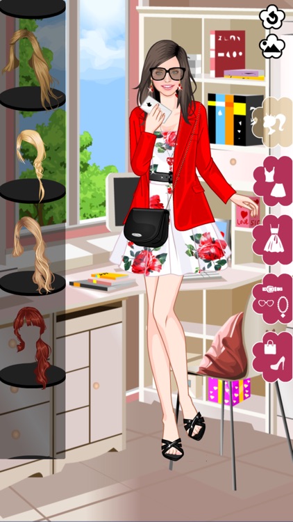 Floral summer dress up game