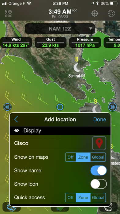 Weather4D Routing Screenshot