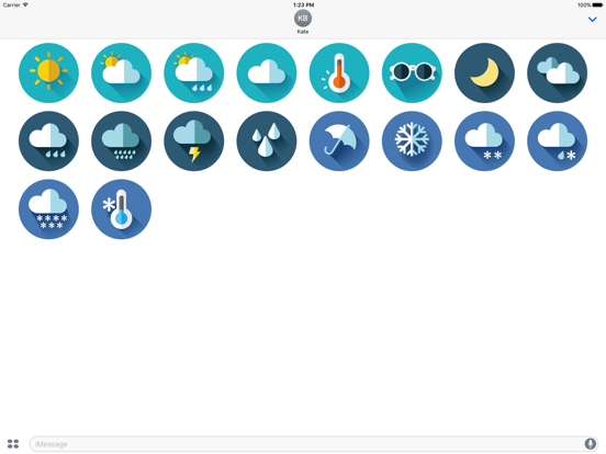 Screenshot #4 pour Weather - Stickers