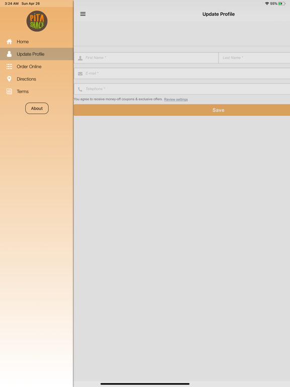 Pita Shack Pflugerville iPad screenshot 4 - Food & Drink app
