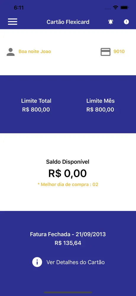 Cartão Flexicard