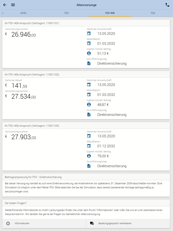 Screenshot #5 pour Ford Vorsorgeportal