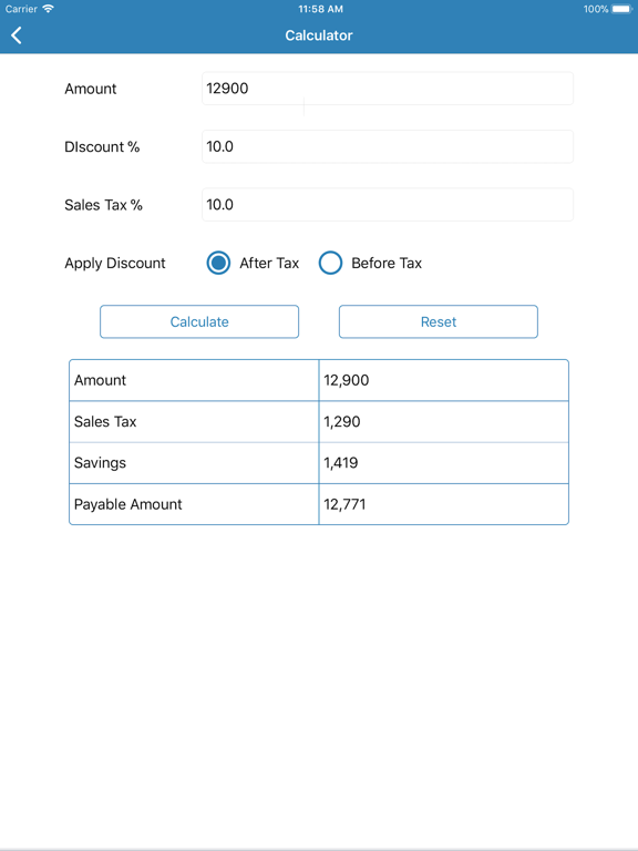 Screenshot #4 pour Discount Calculator - SalesTax