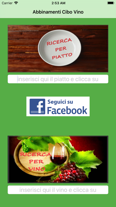 Abbinamenti Vino screenshot