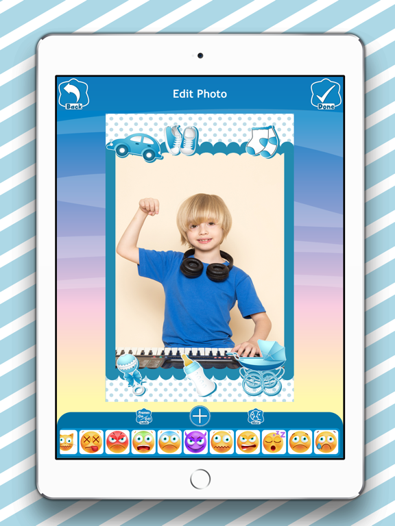 Baby Frames & Sticker Editor iPad screenshot 5 - Photo & Video app