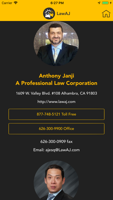 LawAJ Auto Accident Law Help iPhone screenshot