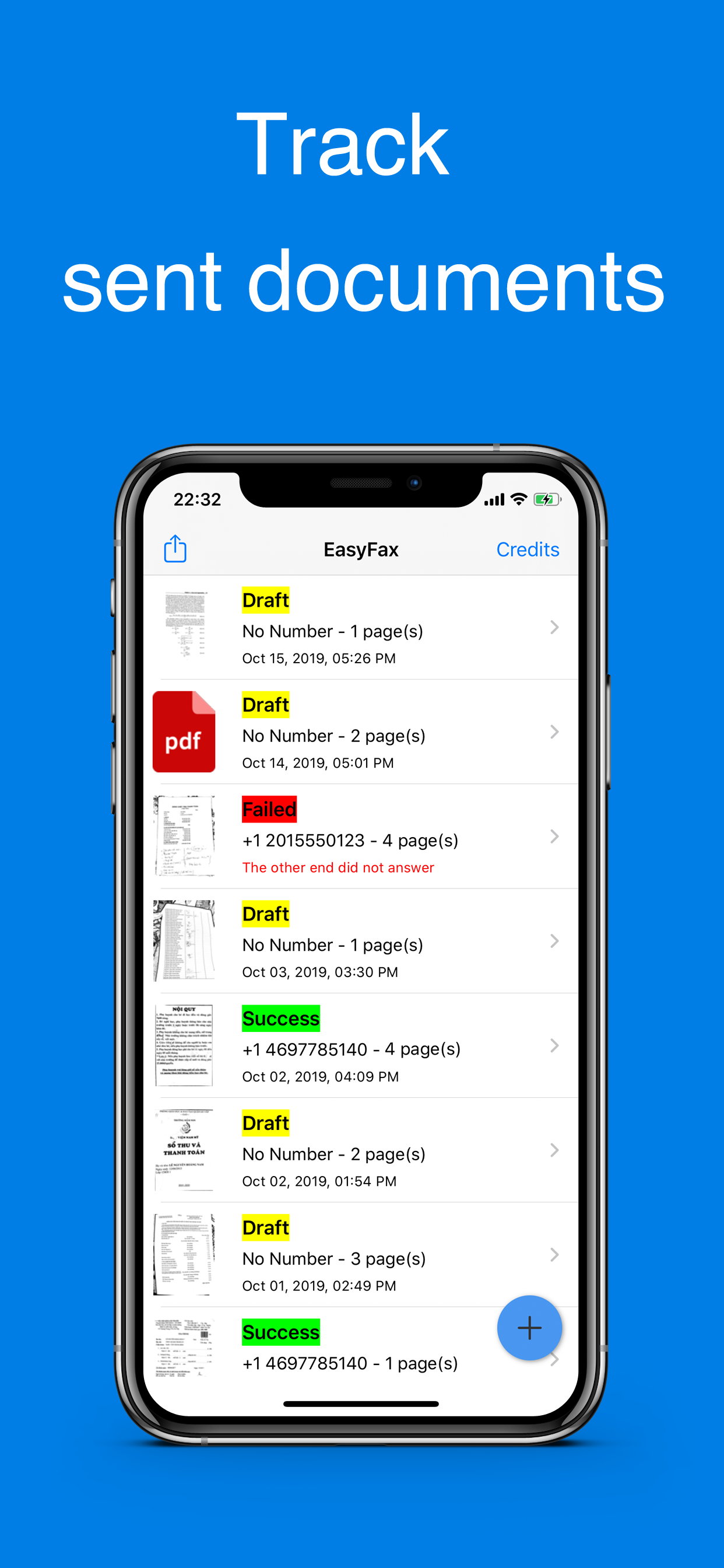 Easy Fax - send fax from phone