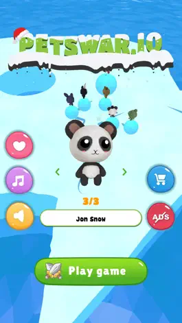 Game screenshot Petwar.io - Snowball war mod apk