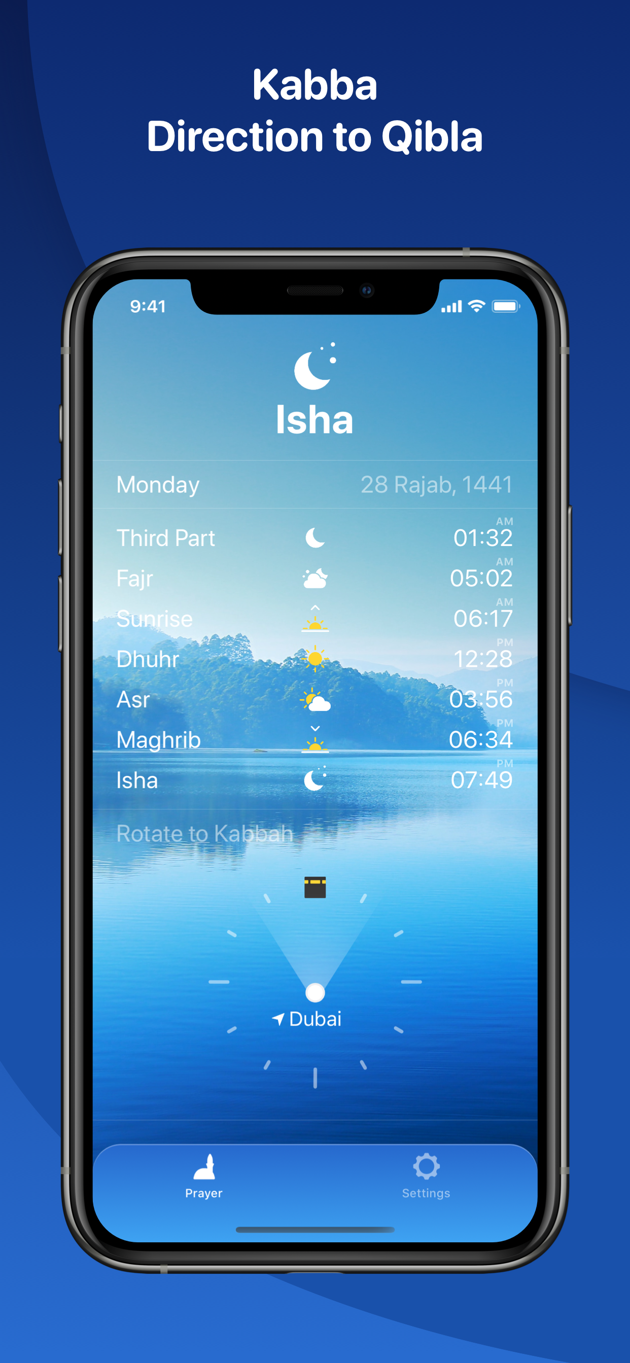 ibaada - Prayer Times & Qibla