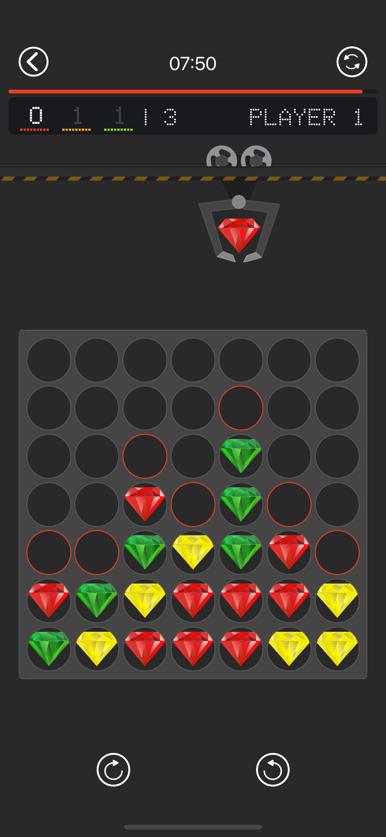 4 in a row. Brain game