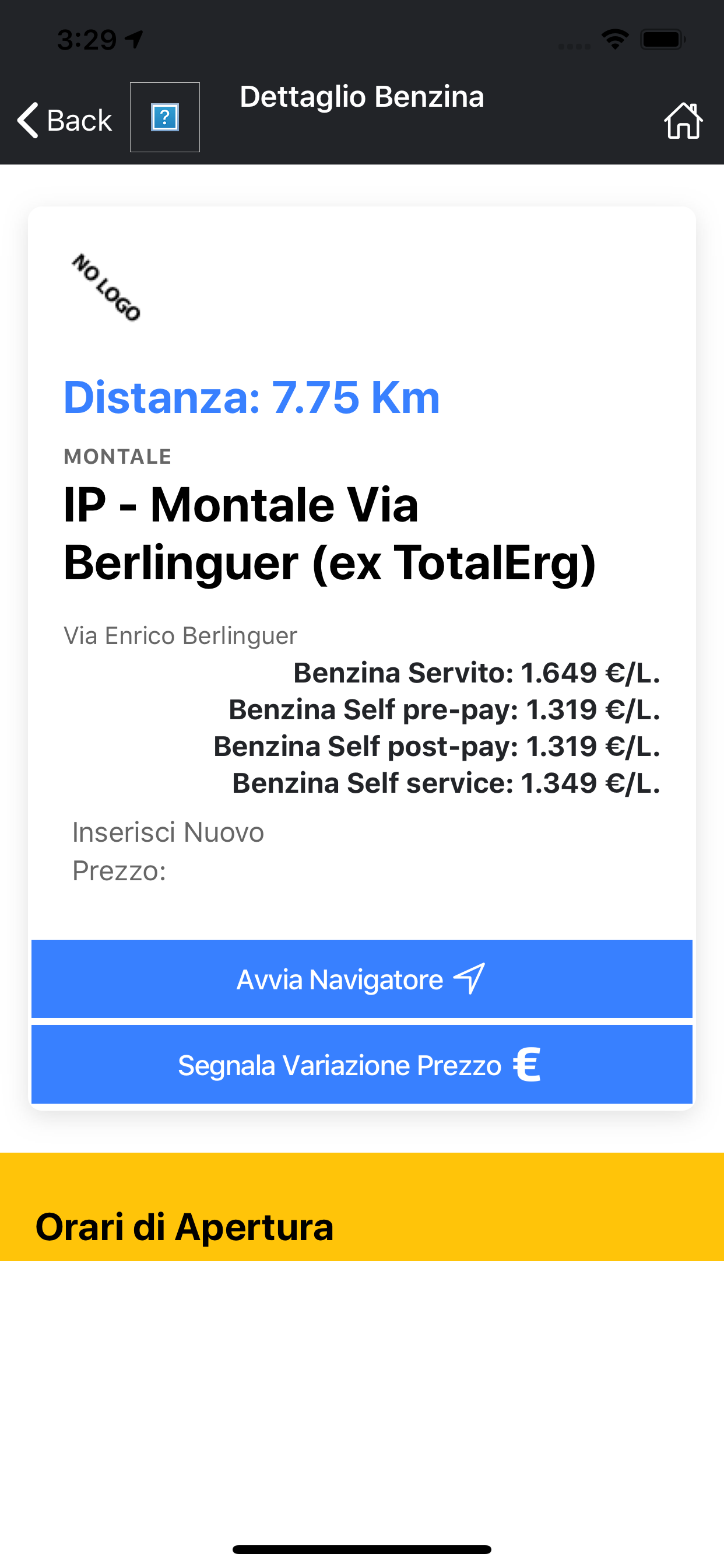 Cerca Distributori Carburante screenshot 4