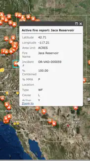wildfire & earthquake tracker iphone screenshot 2