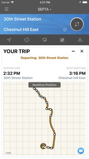 onTime : SEPTA Rail, Bus screenshot 3