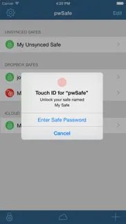 pwsafe 2 - password safe iphone screenshot 1