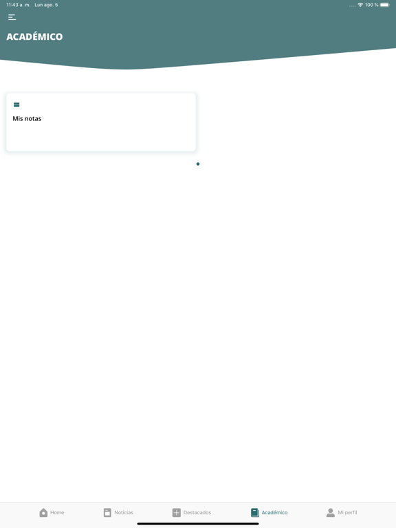 Unican iPad screenshot