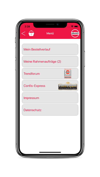 Pfersich Bestell-App screenshot 2