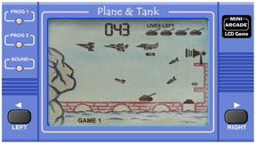 Plane and tank LCD Game screenshot