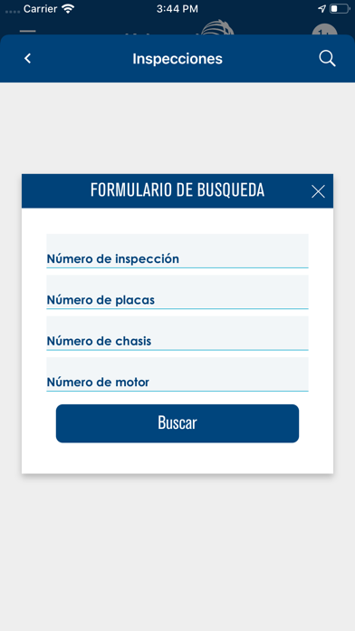 Inspección Universales Screenshot