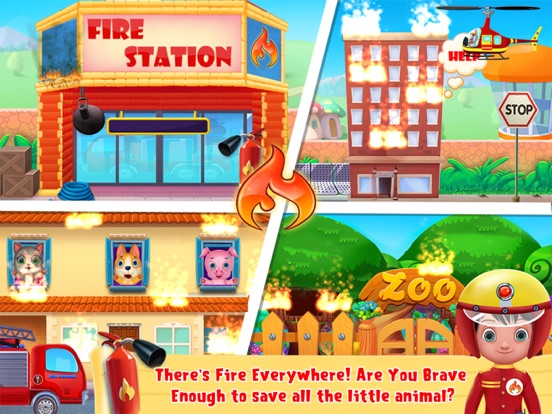 Screenshot #5 pour Sapeurs pompiers Ville Feu Jeu