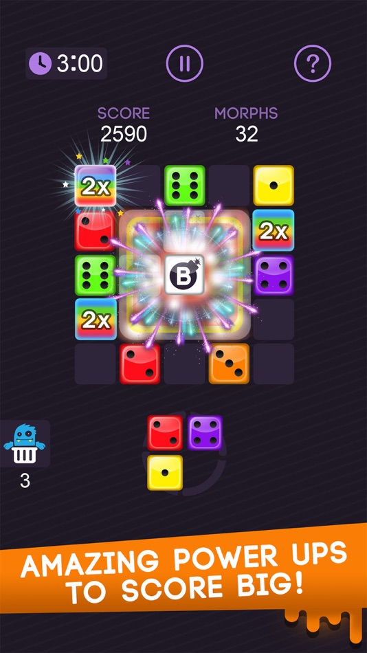 #2. Dice Puzzle Blitz - Block Game (iOS) By: Free Addicting Games