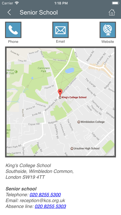Kings College School Wimbledon Screenshot