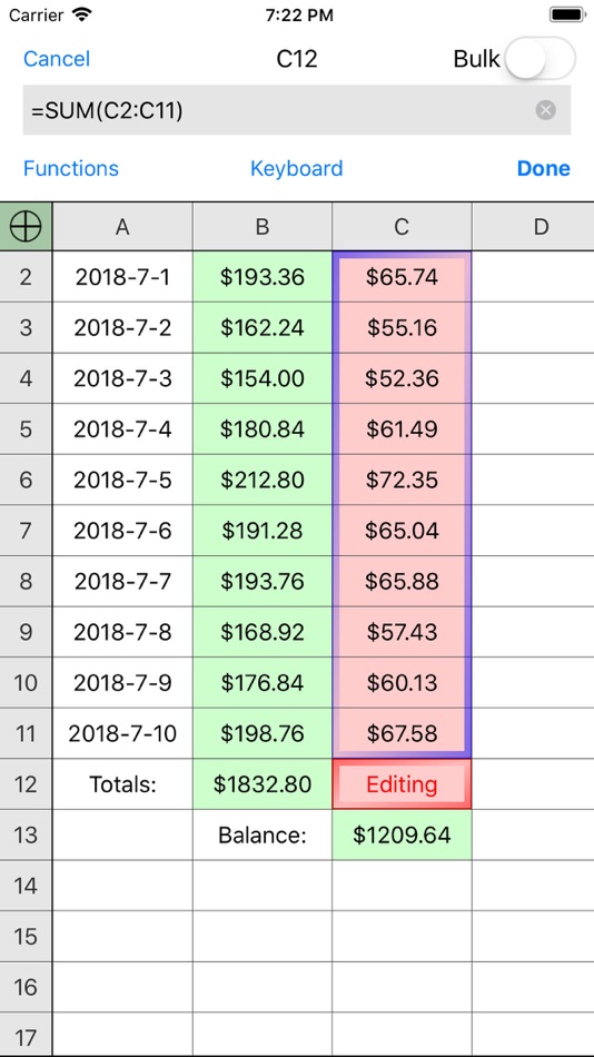 #2. Utility Spreadsheet (iOS) 由: Luminant Software, Inc