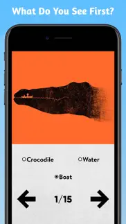 what do you see first? - quiz iphone screenshot 1