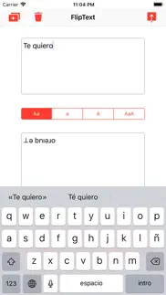 texto al reves - flip text iphone capturas de pantalla 2