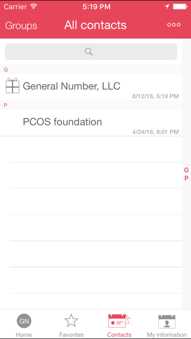 General Number Screenshot