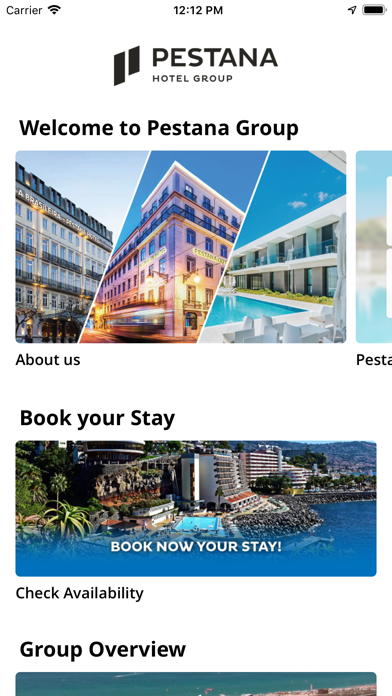 Pestana Hotel Group Screenshot