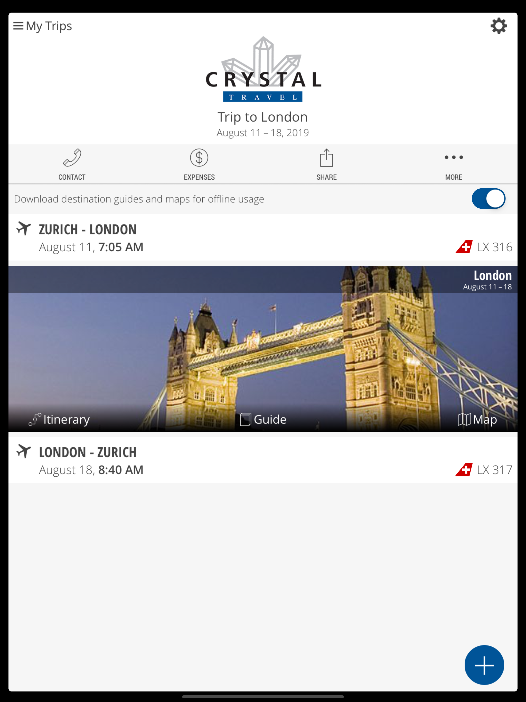 Crystal Travel AG screenshot 7
