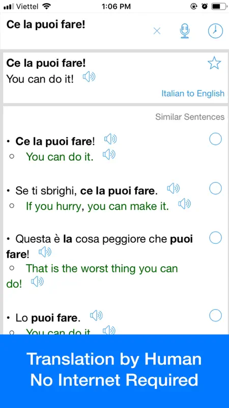Italian Translator Offline screenshot 2 of 3