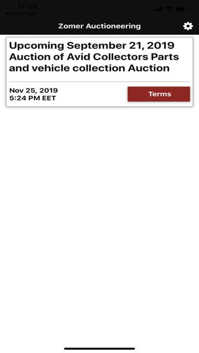 Zomer Auctions Live Screenshot