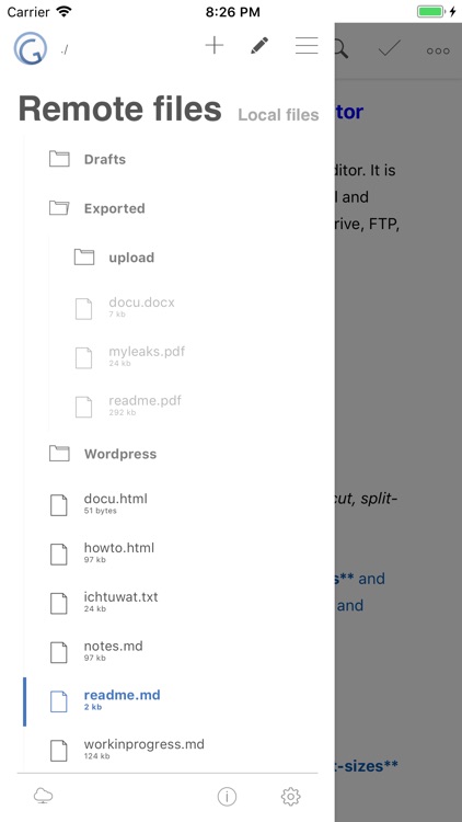 GTW - Markdown & Text Editor