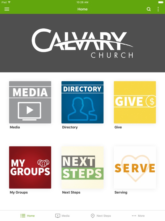 Calvary Church Pa iPad screenshot 1 - Lifestyle app