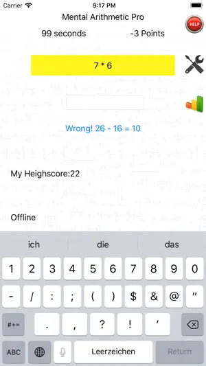 Mental Arithmetic Professional screenshot 4