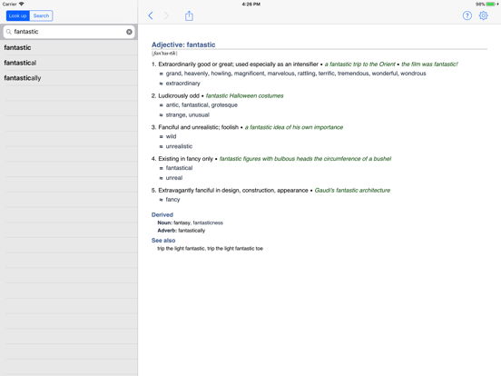 Screenshot #4 pour WordWeb Minimal
