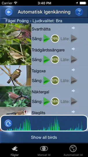 Fågelsång Id - Fåglar iPhone-skjermbilde 1