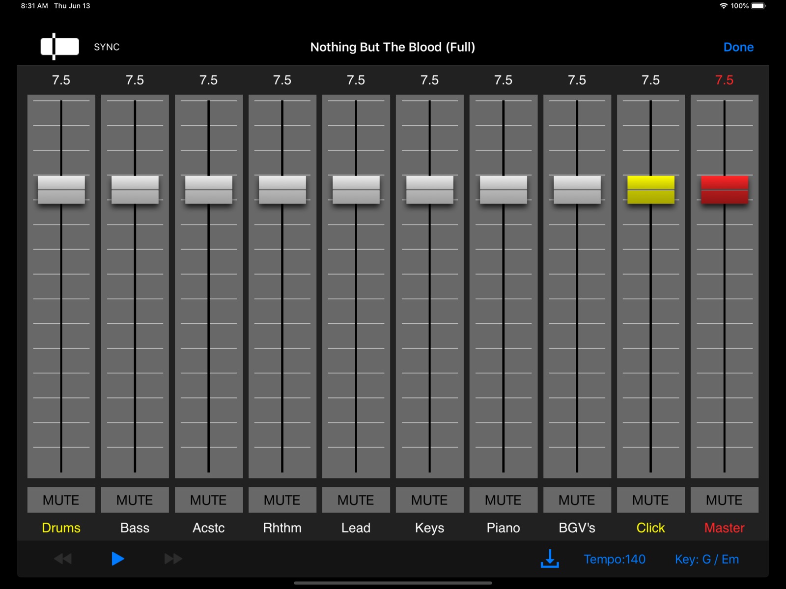 Worship Band In Hand ipad screenshot 1