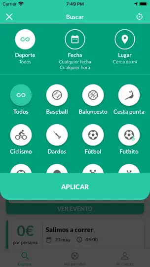 Captura de pantalla de Match & Play en iPhone 3