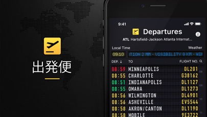 フライト情報 のスクリーンショット