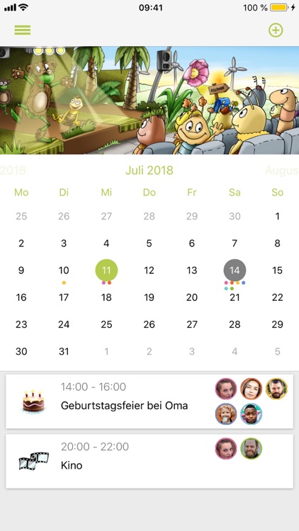 Familienkalender Erdgassüdwest