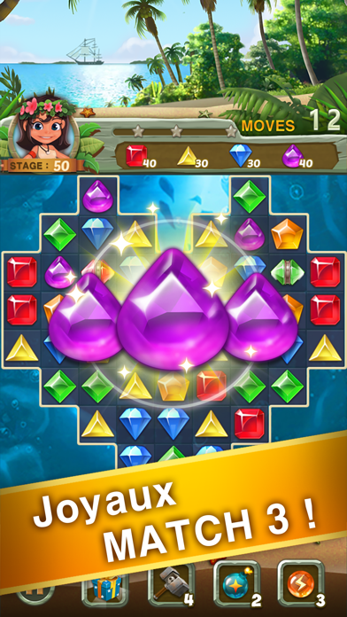 Screenshot #1 pour Paradise Jewel: Puzzle Match-3