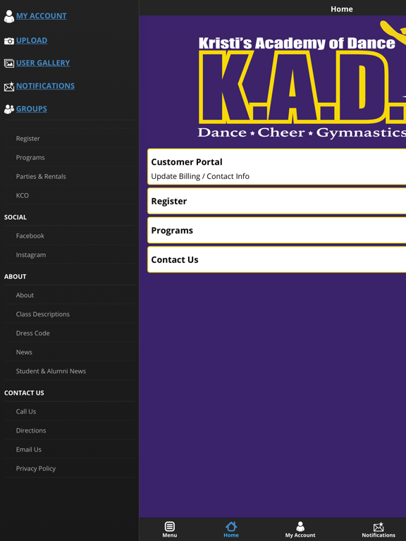 Kristi's Academy of Dance iPad screenshot 2 - Sports app