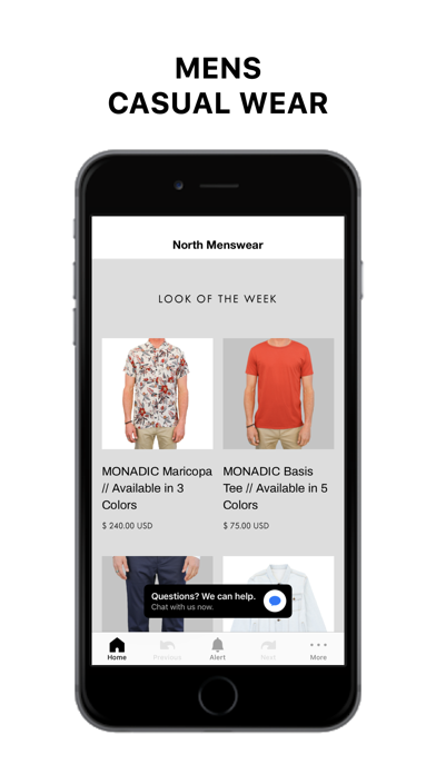 North Menswear Screenshot