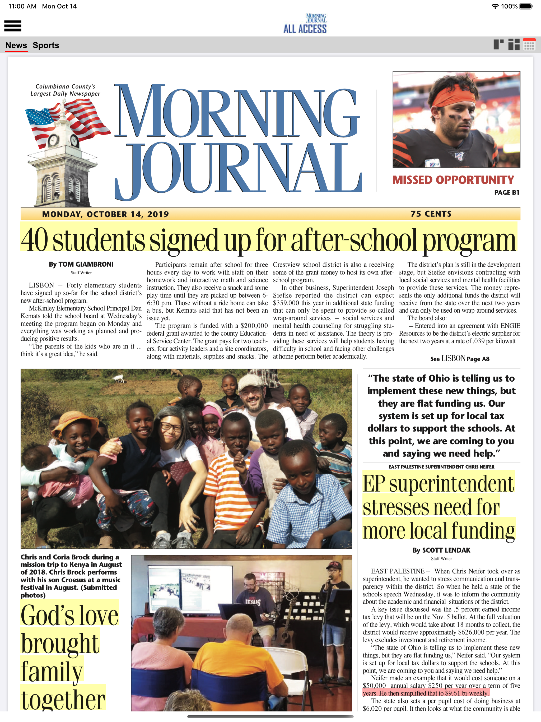 Morning Journal All Access