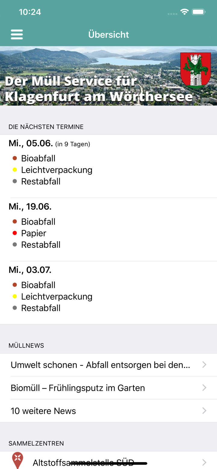 Müll App screenshot 1