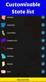 50 States and Capitals screenshot